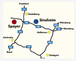 Both museums (in Speyer & Sinsheim) are easily accessible from Stuttgart (30 minutes) from from Frankfurt (90 mins).